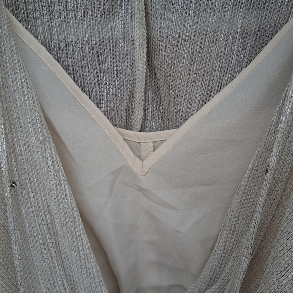 💕 NEW Lovestich Toast Of The Town Metallic Mini Dress. Sz.S - Picture 9 of 12